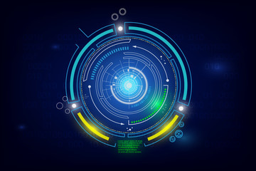 futuristic sci fi hi tech concept background