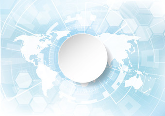 Vector Abstract background hexagons design. science futuristic energy technology. Hi-tech digital concept