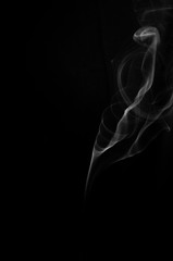 smoke on black background