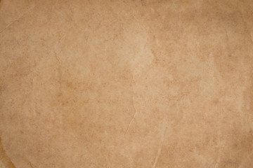 Vintage brown paper with wrinkles,abstract old paper textures for background