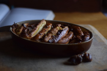 Bread & Butter pudding with dates 