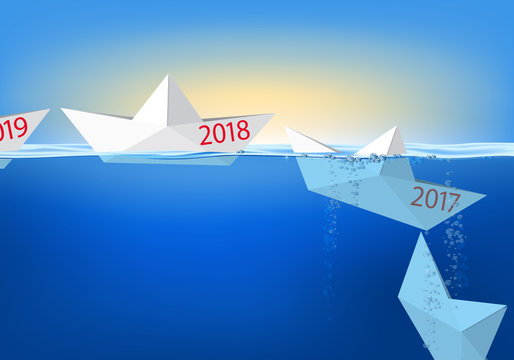 2018 - carte de vœux - présentation - année, objectif - bilan - entreprise