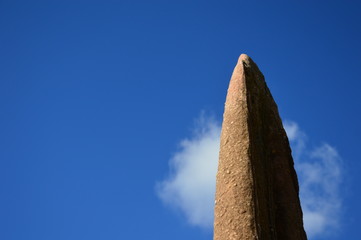 Rock in landscape