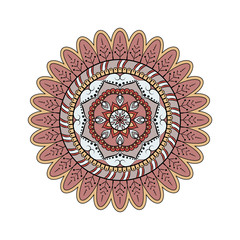 Flower Mandalas. Vintage decorative elements. Oriental pattern, vector illustration. Islam, Arabic, Indian, turkish, pakistan, chinese, ottoman motifs