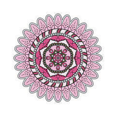 Flower Mandalas. Vintage decorative elements. Oriental pattern, vector illustration. Islam, Arabic, Indian, turkish, pakistan, chinese, ottoman motifs