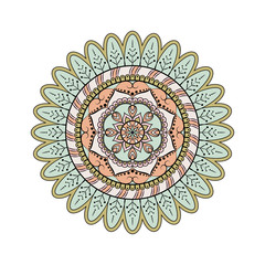 Flower Mandalas. Vintage decorative elements. Oriental pattern, vector illustration. Islam, Arabic, Indian, turkish, pakistan, chinese, ottoman motifs