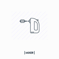 Mixer outline icon isolated