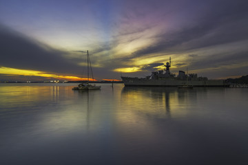 Replica of An Old Navy War Ship