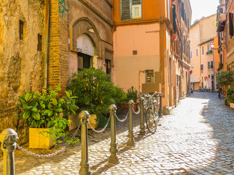 Small street in the Trastevere