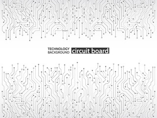 High-tech technology background texture. Circuit board vector illustration.