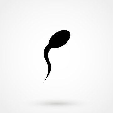 recommend clip art: Sperm cells / spermatozoon flat icon for apps and websites