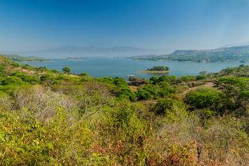 Suchitlan lake in El Salvador