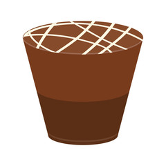 Isolated chocolate candy