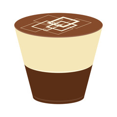 Isolated chocolate candy