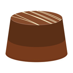 Isolated chocolate candy