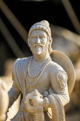Indian King Shivaji Maharaj sculpture