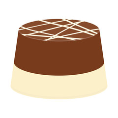 Isolated chocolate candy