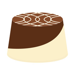 Isolated chocolate candy