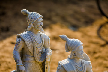 Obraz premium Indian King Shivaji Maharaj sculpture