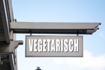 Schild 267 - Vegetarisch