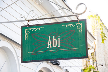 Obraz premium Schild 266 - Abi