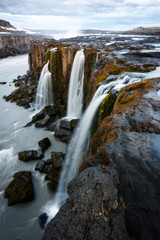 Famous Selfoss waterfall