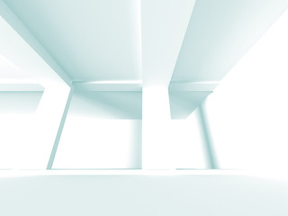 Abstract Modern White Architecture Background