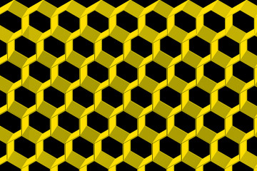 honey comb illustration on white background