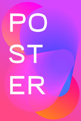 Abstract gradient poster