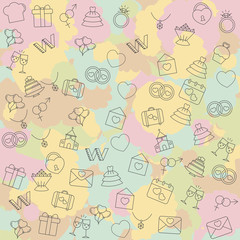 Wedding vector background