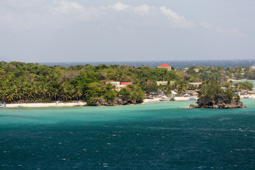 Obraz premium Just off the coast of Boracay in the Philippines