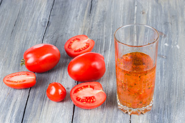 tomatoes on wooden
