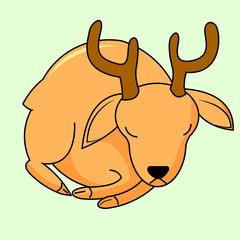 Cute deer icon
