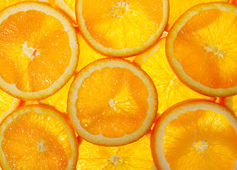 Orange slices background