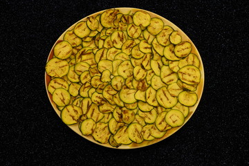 grilled zucchini petals