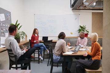 Business people having a creative meeting