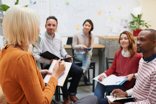 Business people having a creative meeting