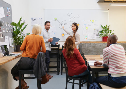 Business people having a creative meeting