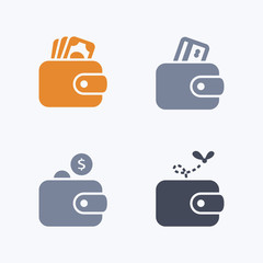 Wallets - Carbon IconsA set of 4 professional, pixel-aligned icons designed on a 32x32 pixel grid.