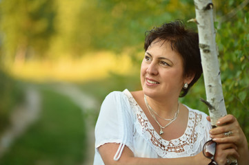 Portrait of beautiful mature woman