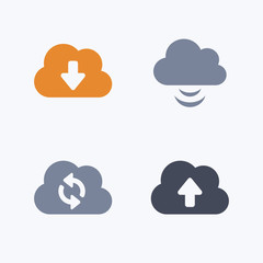 Cloud Computing - Carbon IconsA set of 4 professional, pixel-aligned icons designed on a 32x32 pixel grid.