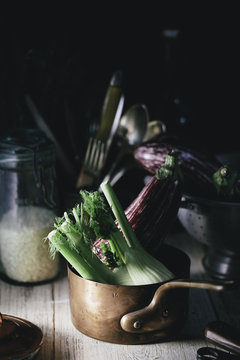 eggplant still life