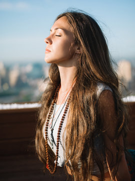 Woman doing yoga