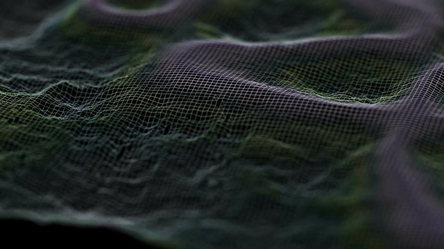 cinematic background. Computer craters. seamless loop.