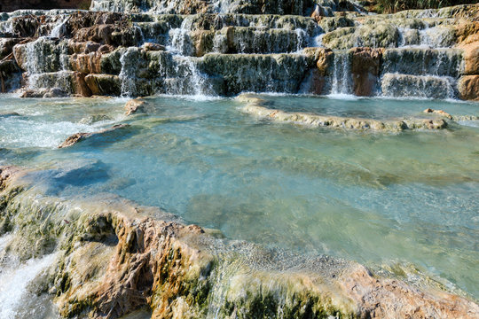Natural spa Saturnia thermal baths, Italy © wildman