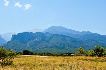 Fototapeta na wymiar Mountain range Olympus.