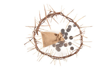 Crown of thorns isolated