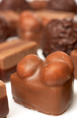 Chocolate candy close-up