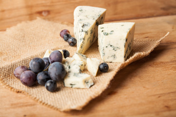 Obraz na płótnie Canvas Blue cheese close up