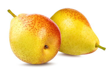 Fresh pear isolated on white background